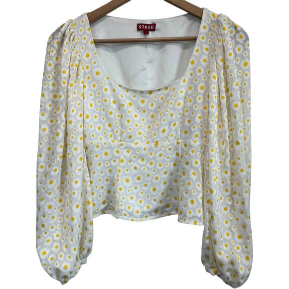 Staud Floral Lana Daisy Top Size 2 - Picture 4 of 14